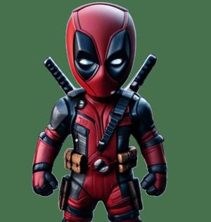 Mini Deadpool 3D Figurine - Funny Marvel Collectible