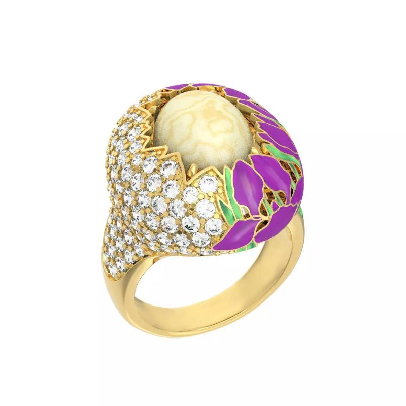 N194 Sultan iris enamel ring