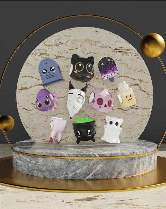 Creepy Cute Bracelet Charms Pack (10 STL Files) – Pandora Style / Halloween Jewelry