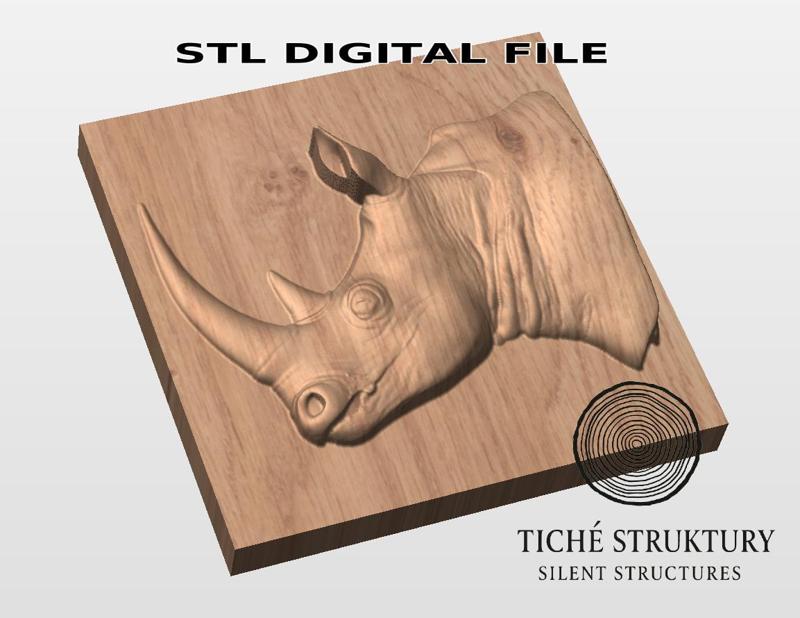 Rhinoceros – Wildlife Relief – 3D STL Model