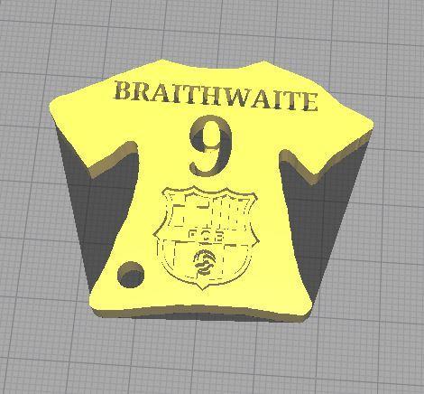 KEYRING BARCELONA - BRAITHWAITE 9 - La Liga