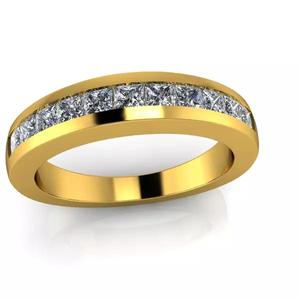Princess Cut Dia Ladies Anniversary Wedding Band Stackable Ring