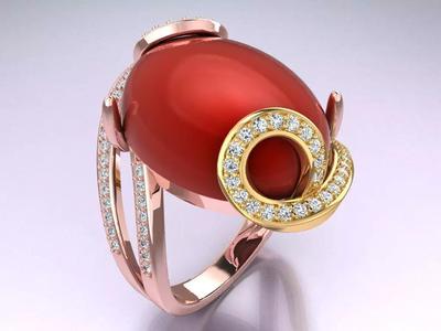 Oval Stone Ring - GN217