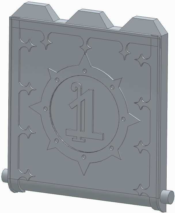 30k Dark Angels Land Raider Proteus Front Door Collection