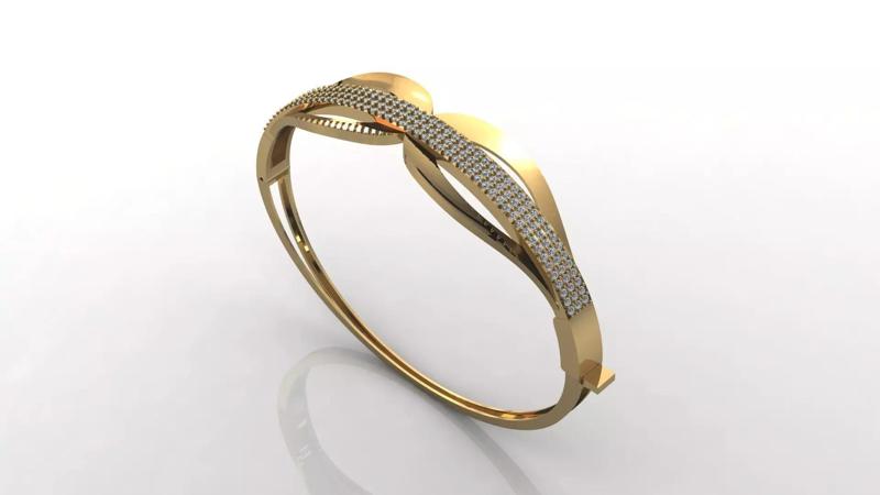 STL 3DM Diamond With Stone Womens Bracelets Women Bracelet