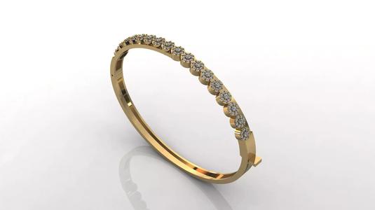 STL 3DM Diamond With Stone Womens Bracelets Women Bracelet