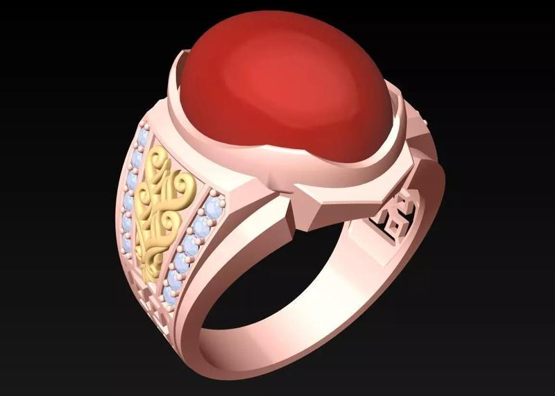 Oval Stone Ring - Diamond Ring - N1034