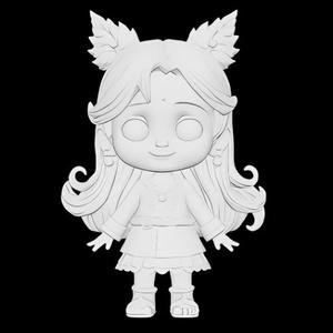 Chibi Forest Spirit Girl Figurine