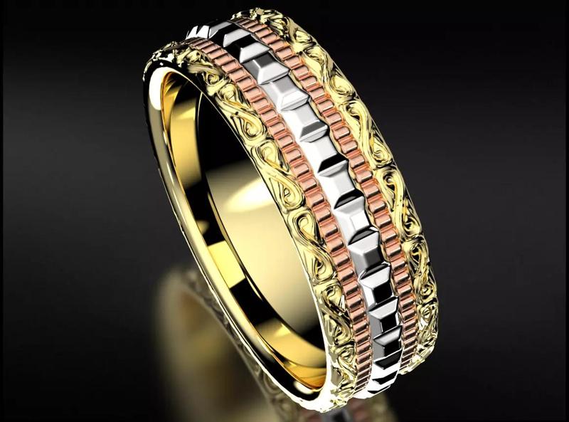 Prefabricated wedding ring 754