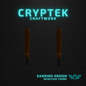28. 7mm Remington Magnum - Magnum Might in Miniature: 7mm Remington Magnum Ammo Earring 3D Print File - Military Ammunition Necklace - Centerfire Cartridge type Ammunition