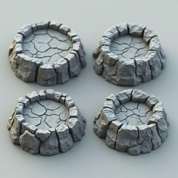 Cracked Earth Bases -