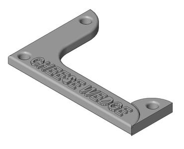 The Cheese Wedge - 1,2,3" Battle Ruler and Gauge