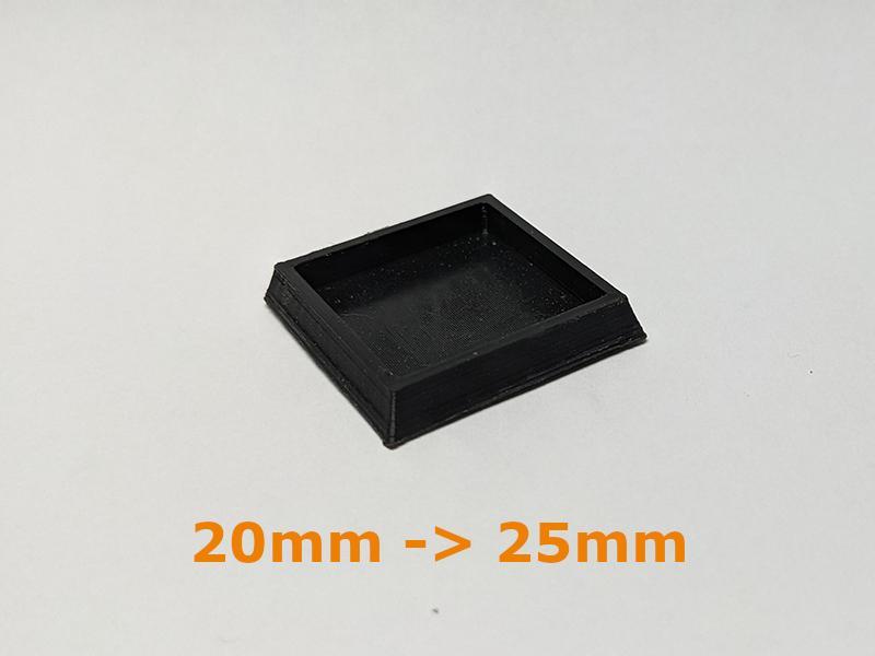 20mm to 25mm Base Extender/Adapter for Older World / Optional Magnet