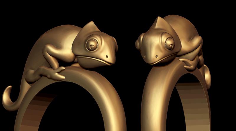 Chameleon Gold Ring