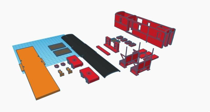 0e / O-16.5 Saxon baggage car unit car KD4