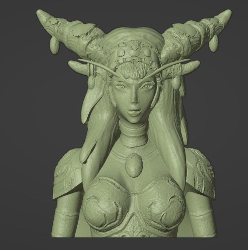 Alexstrasza Bust from World Of Warcraft for 3d printing