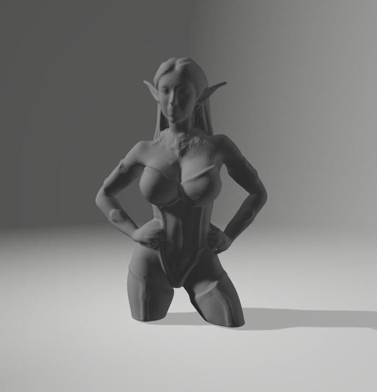 Bust of Zarachara - Queen of Elvs