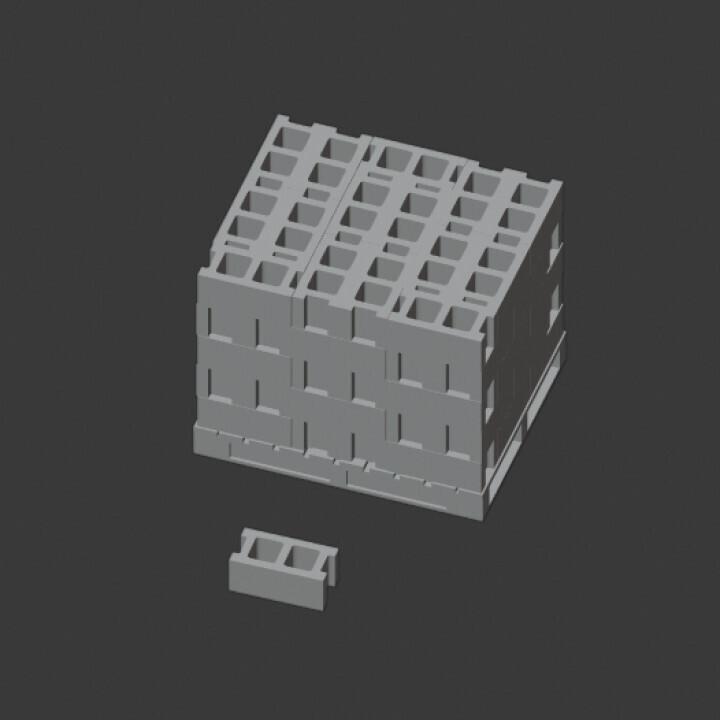 Gaslands 20mm Scale Cinderblock Obstacle Set STL – 3D Printable Terrain for Post-Apocalyptic Tabletop Car Combat Games