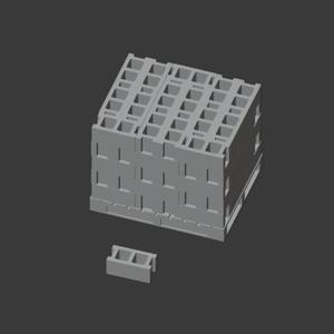 Gaslands 20mm Scale Cinderblock Obstacle Set STL – 3D Printable Terrain for Post-Apocalyptic Tabletop Car Combat Games
