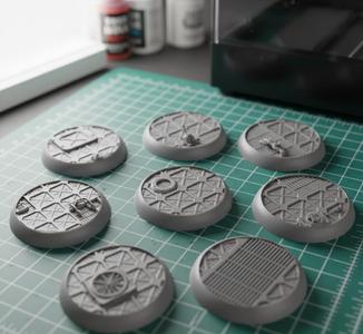 Industrial Bases Set – 10 STL Round Bases (25mm, 32mm, 40mm, 50mm)