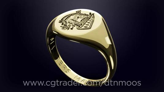 Kingsman Signet Ring - - -  ready