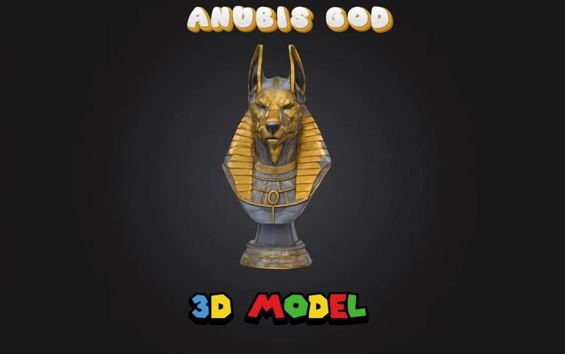 anubis god bust