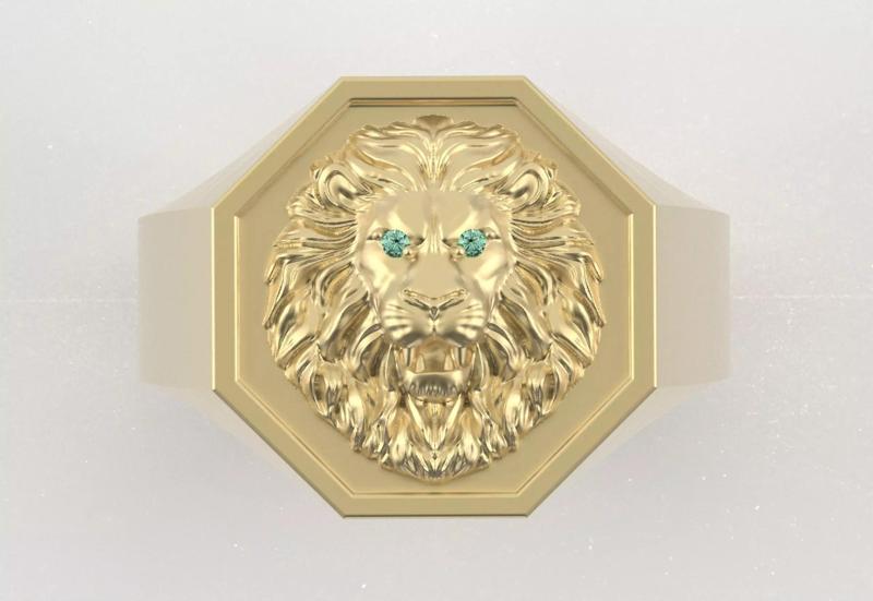 Lion Face Ring