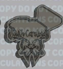 States with Bow Silicone Mold Housing - South Carolina