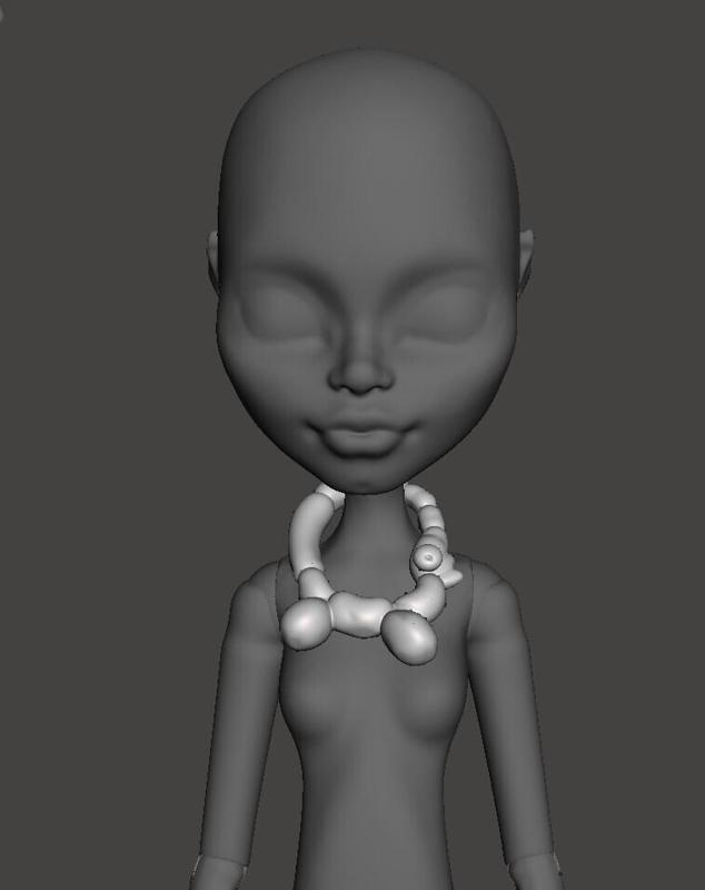 Ball necklace for Monster High dolls