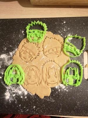 Naruto heads cookie cutters