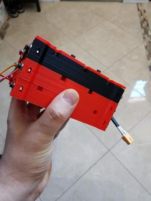 6P stackable 18650 batteries holder