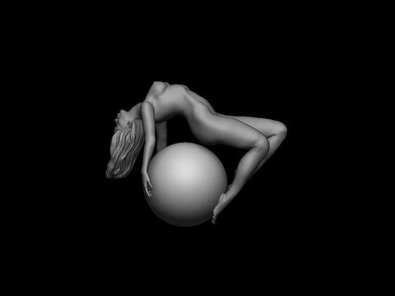 Woman sculpture 3d print model