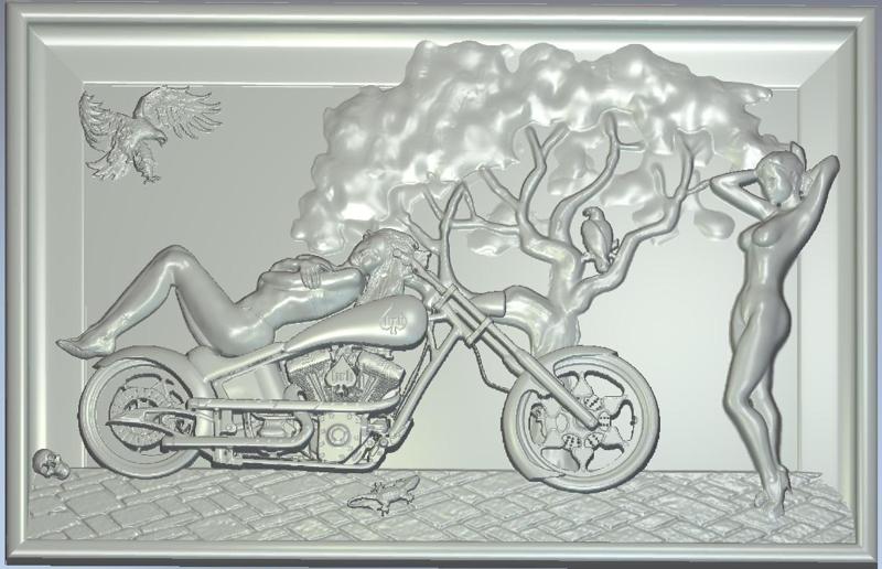 Relief Harley Davidson
