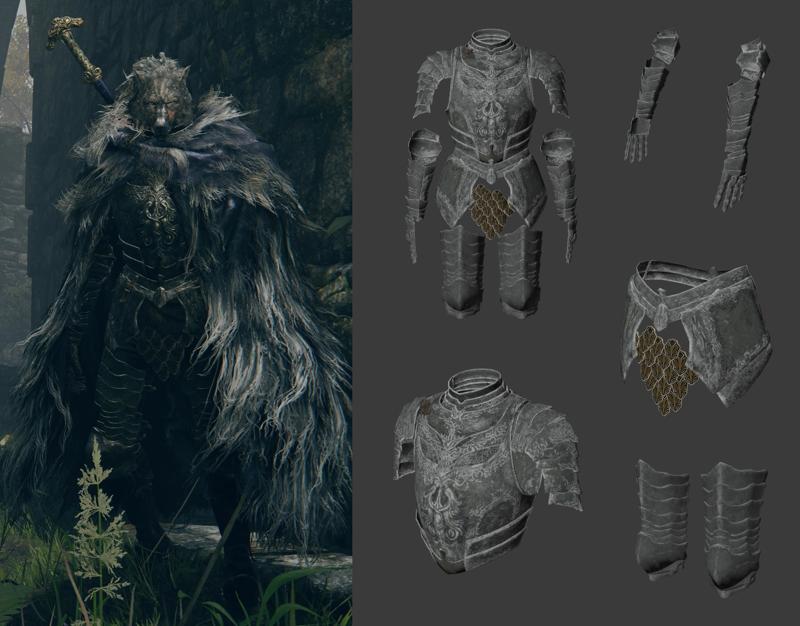 Blaidd - Elden Ring - Cosplay Armor - EVA Foam Template - PDO + PDF Pepakura Pattern