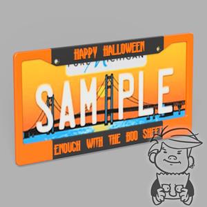 Boo Sheet - License plate cover USA