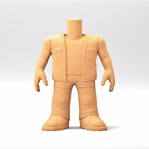 A male body in a Funko POP Style. MB_09