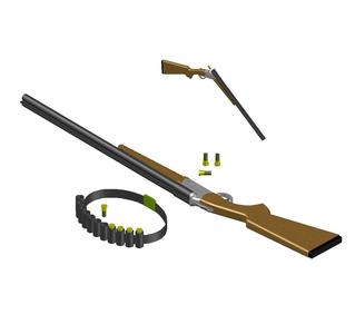 Side by side shotgun