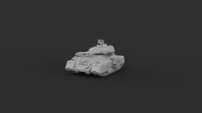 6mm Scifi Sniper and Defense Tank (Presupported)
