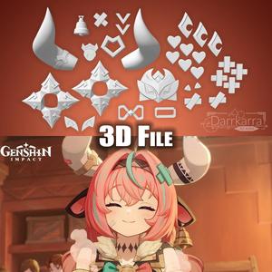 Varesa Accessory Genshin Impact STL file