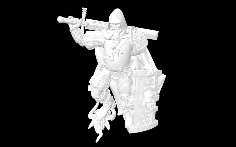 Inquisitor demonhunter judiciar sword and shield