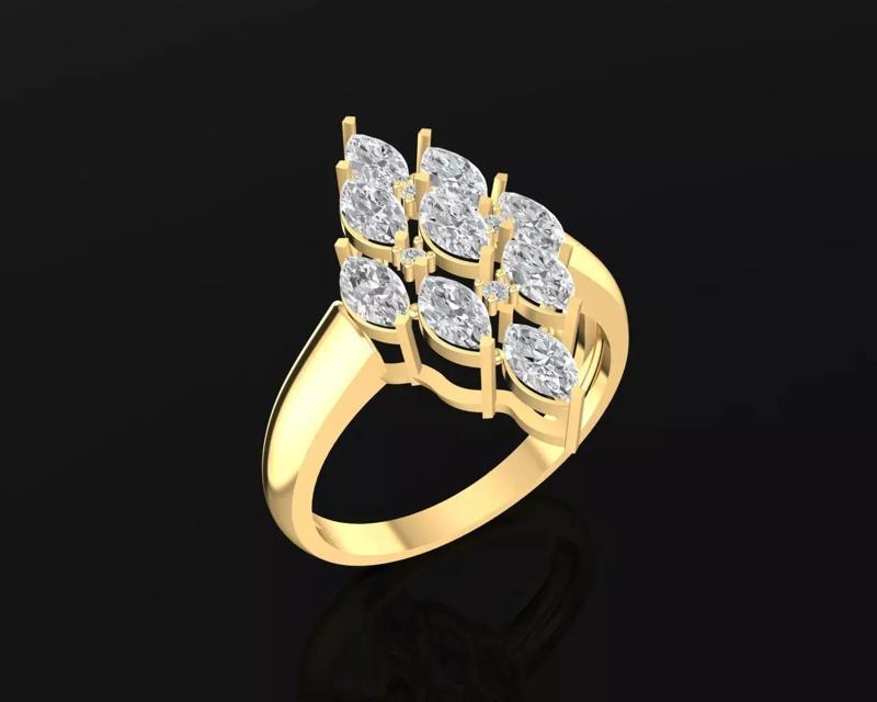 16a Marquise Diamond Fashion Woman Ring
