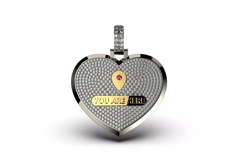 YOU ARE HERE PENDANT