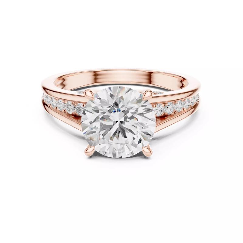 2CT Round Cut Diamond Engagement Wedding Ring 3DM STL Video