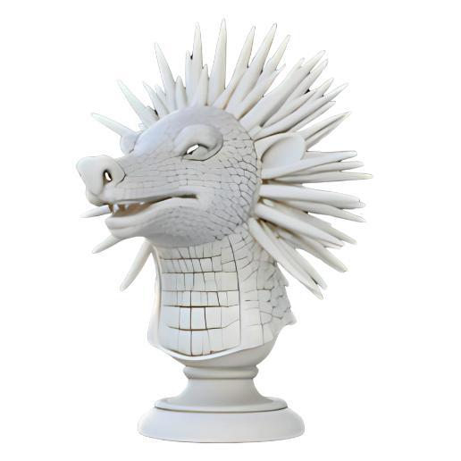 Armored Porcupine Bust