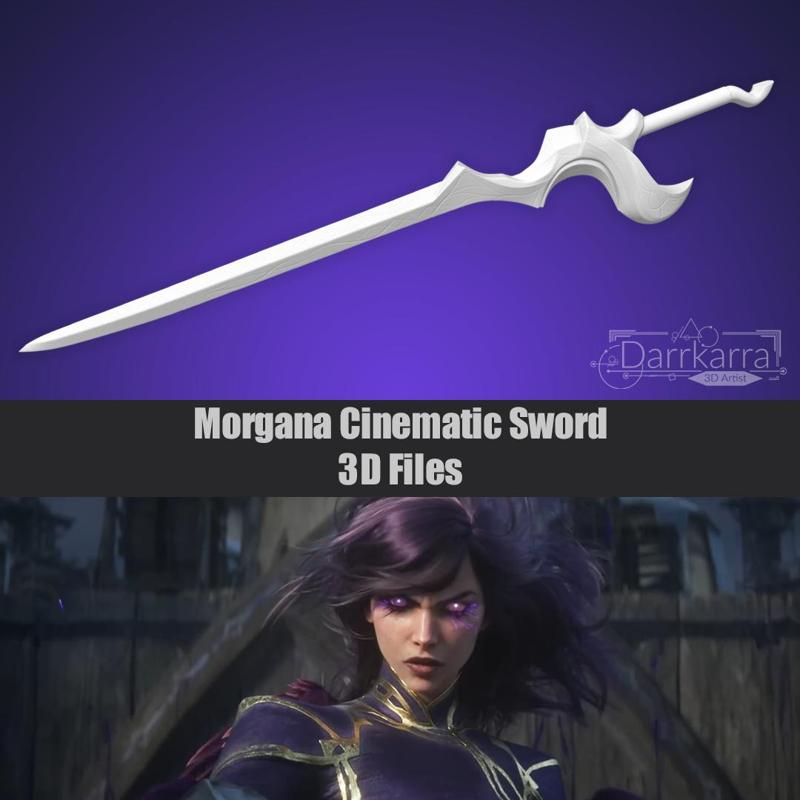 Morgana Cinematic Sword League of Legends STL files