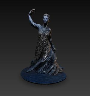 BRONZE WOMAN SCULPTURE