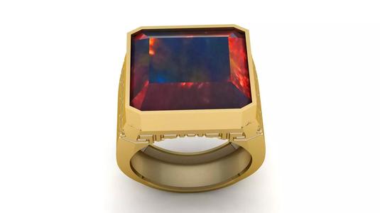 Hip Hop Men Fashion Ring 3d Printable Model