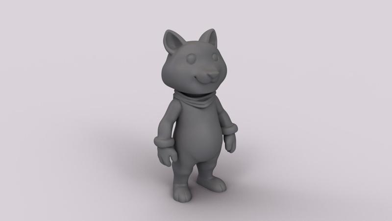 artoon Figurine - Cute Animal