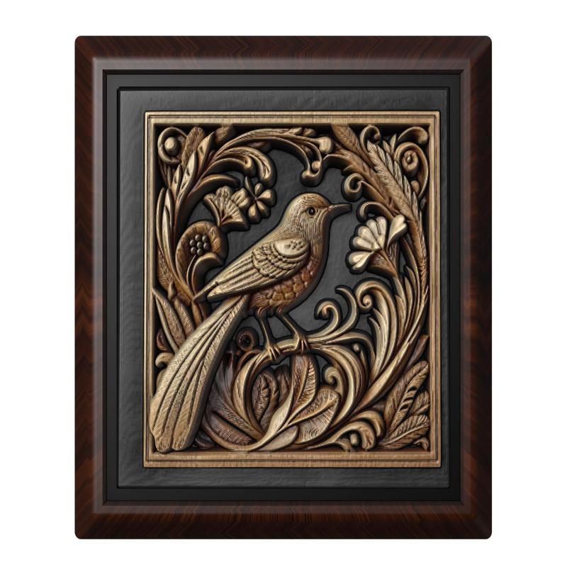 Bird animal wall art relief wall decor