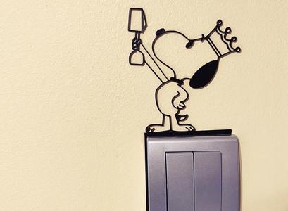 Snoopy Light Switch / Outlet Decoration – 3D Printable Model 21   